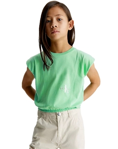 Футболка на резинке, зеленый Calvin klein