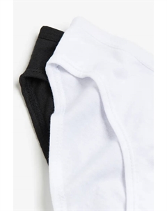 Комплект из 4 хлопковых трусов, черный H&m