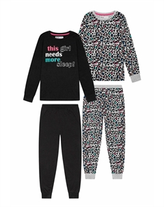 Пижамы Two Pack, черный Minoti