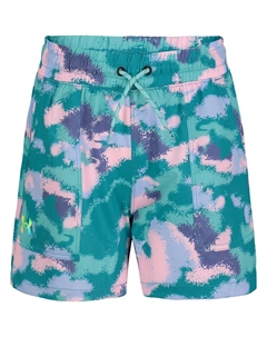 Базовые шорты с камуфляжным принтом – для девочек, бирюзовый Under armour
