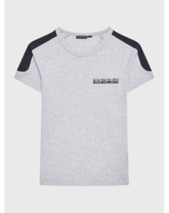 Футболка стандартного кроя, серый Napapijri