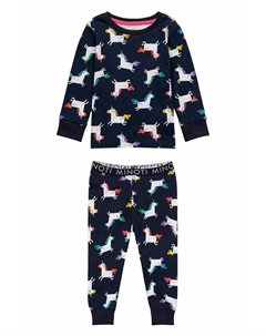 Пижама Set, цвет darkblue/white Minoti
