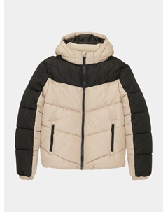 Пуховик стандартного кроя, бежевый Tom tailor