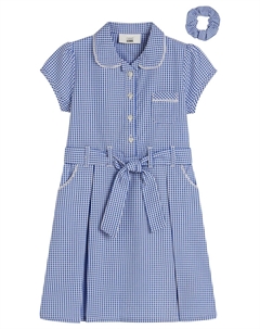 Платье-рубашка Gingham Bow, синий Next