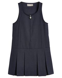Летнее платье Zip Front Pinafore, синий Next