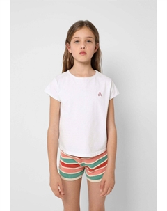 Футболка с принтом, белая Scalpers