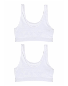 Топ Seamfree 2 Pack Regular Fit, белый Next