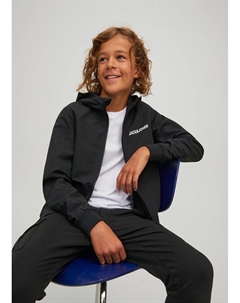 Детский черный бомбер (6–16 лет) Jack & jones