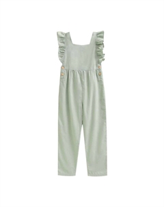 Комбинезон для девочки с рюшами на рукавах, светло-зеленый Dadati