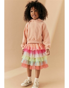 Юбка А-силуэта Tiered Regular Fit, цвет rainbow Next