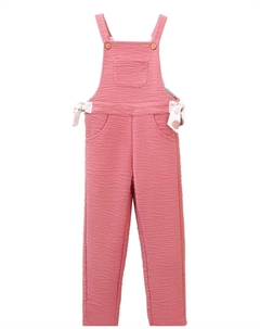 Розовые комбинезоны для девочек в сочетании с фактурным плюшем, розовый Dadati