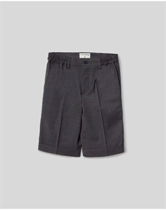 Однотонные серые шорты-бермуды для мальчика, серый Silbon