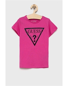 Хлопковая футболка для детей, фиолетовый Guess