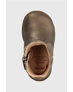 Детские кожаные ботильоны, коричневый Geox