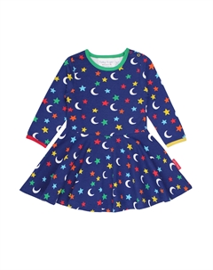 Платье Skater mit Mond und Sterne Print, синий Toby tiger