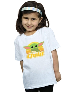 Хлопковая футболка в стиле ретро The Mandalorian The Child, белый Star wars