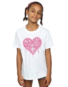 Хлопковая футболка I Heart Avengers, белый Marvel