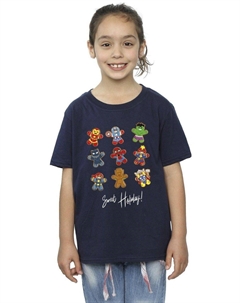 Хлопковая футболка «Пряничные Мстители», темно-синий Marvel