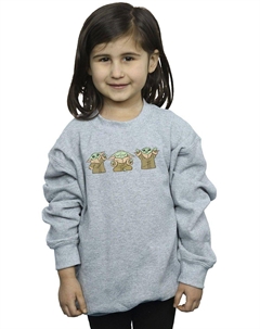 Толстовка Mandalorian Grogu Poses, серый Star wars