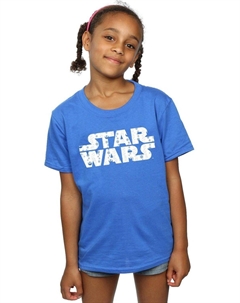 Хлопковая футболка с рождественским логотипом, синий Star wars