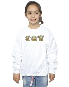 Толстовка Mandalorian Grogu Poses, белый Star wars