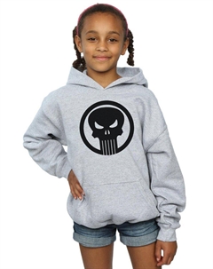 Толстовка с круглым черепом The Punisher, серый Marvel