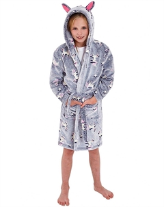 Светящийся в темноте халат с единорогом, фиолетовый Cozy n dozy
