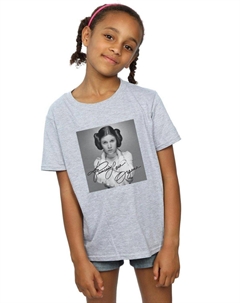 Хлопковая футболка принцессы Леи из органы, серый Star wars