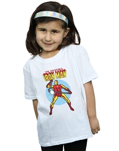 Хлопковая футболка «Непобедимый Железный человек», белый Marvel