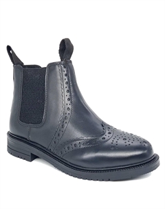 Кожаные ботинки челси с эффектом броги Peckham, черный Frank james