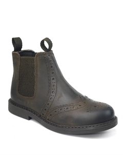 Кожаные ботинки челси с эффектом броги Cheltenham, коричневый Frank james