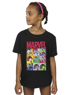 Хлопковая футболка «Халк» в стиле поп-арт, черный Marvel