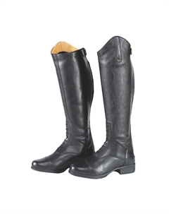 Кожаные длинные сапоги Gianna для верховой езды, черный Moretta