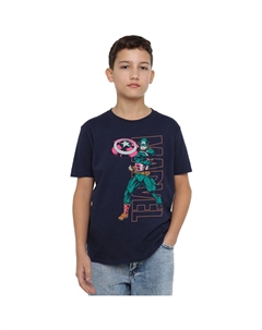 Футболка «Капитан Америка: Появление», синий Marvel