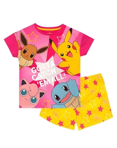 Короткая пижама Pokemon, розовый