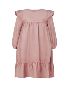 Вечернее платье из бархата и атласа с бантом, розовый Holly hastie