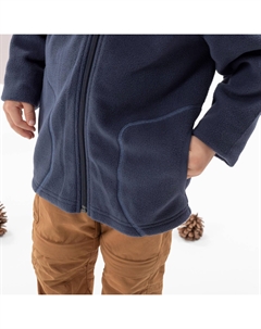 Детская флисовая походная куртка Decathlon, черный Quechua