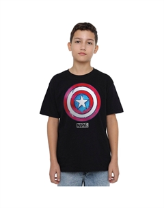 Футболка «Капитан Америка» с защитой от капель, черный Marvel