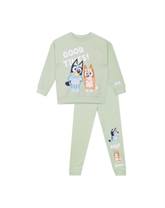 Комплект из толстовки и джоггеров, зеленый Bluey