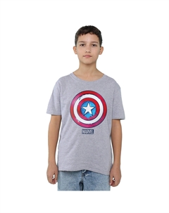 Футболка «Капитан Америка» с защитой от капель, серый Marvel