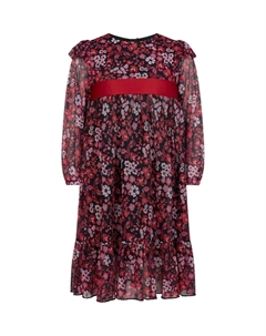 Зимнее вечернее платье с цветочным принтом, розовый Holly hastie