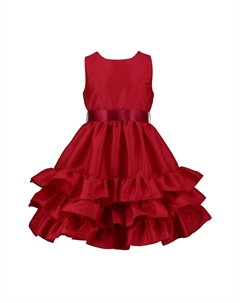 Атласное вечернее платье Arabella с оборками, красный Holly hastie