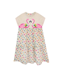 Платье с тропическим фламинго, розовый Harry bear