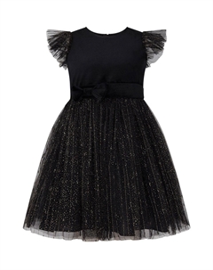 Вечернее платье Wednesday из бархата и блестящего тюля, черный Holly hastie