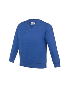 Школьный джемпер/толстовка с V-образным вырезом Academy (2 шт.), синий Awdis