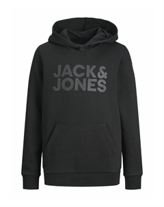 Толстовка JJECORP LOGO HOOD, цвет Black Jack & jones junior