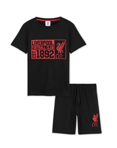 Короткий пижамный комплект, черный Liverpool fc