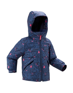 Decathlon Экстра теплая и водонепроницаемая стеганая лыжная куртка 180 Warm, синий Wedze