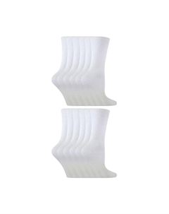 12 пар разноцветных хлопковых носков в упаковке, белый Sock snob