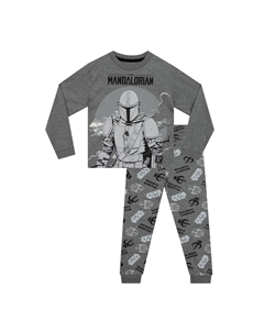Мандалорская длинная пижама, серый Star wars